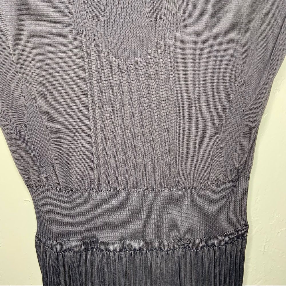 Sz Large Oscar De La Renta Navy Drop Waist Dress - Picture 4 of 11